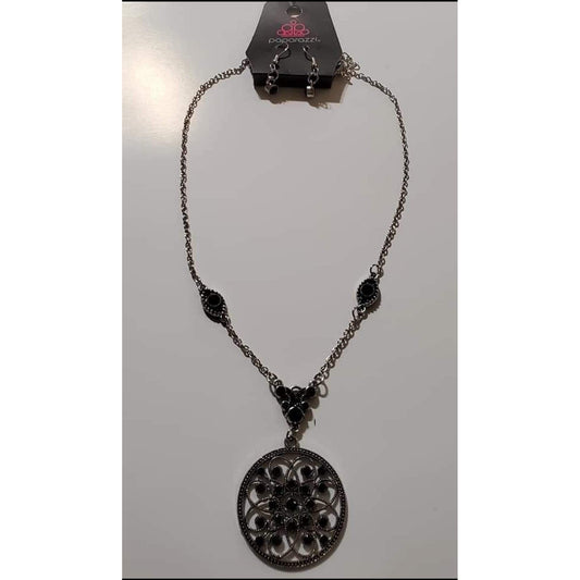 Timeless Traveler - Green Necklace - Paparazzi Accessories - GlaMarous Titi Jewels