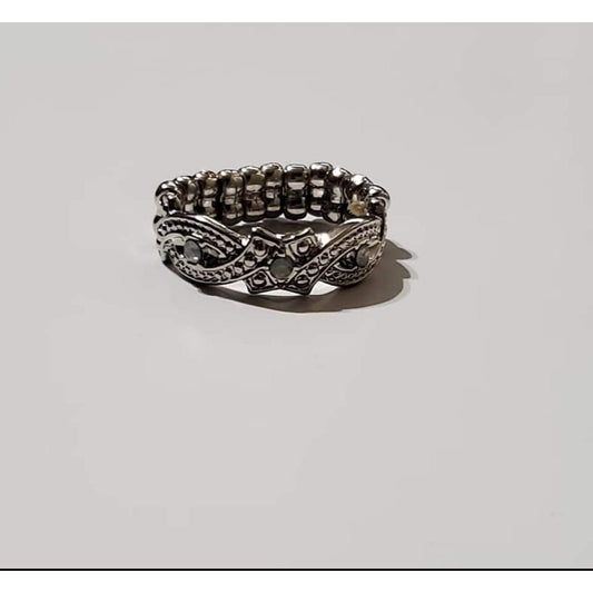 Vintage Elegance - White Ring - Paparazzi Accessories - GlaMarous Titi Jewels