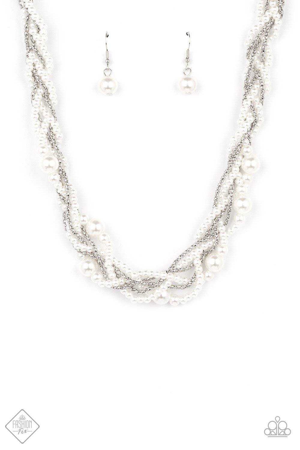 Royal Reminiscence - White Pearl Necklace - Paparazzi Accessories - GlaMarous Titi Jewels