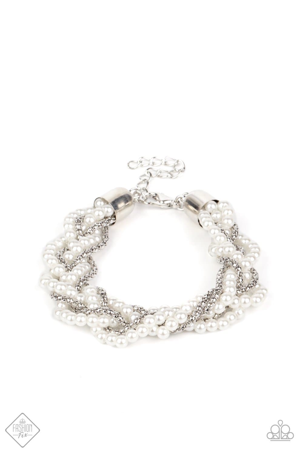 Vintage Variation - White Pearl Bracelet - Paparazzi Accessories - GlaMarous Titi Jewels