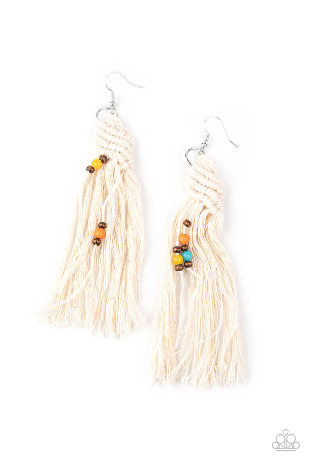 Tropical Sanctuary - Yellow and Brown Wooden Bracelet - Paparazzi Accessories - GlaMarous Titi Jewels