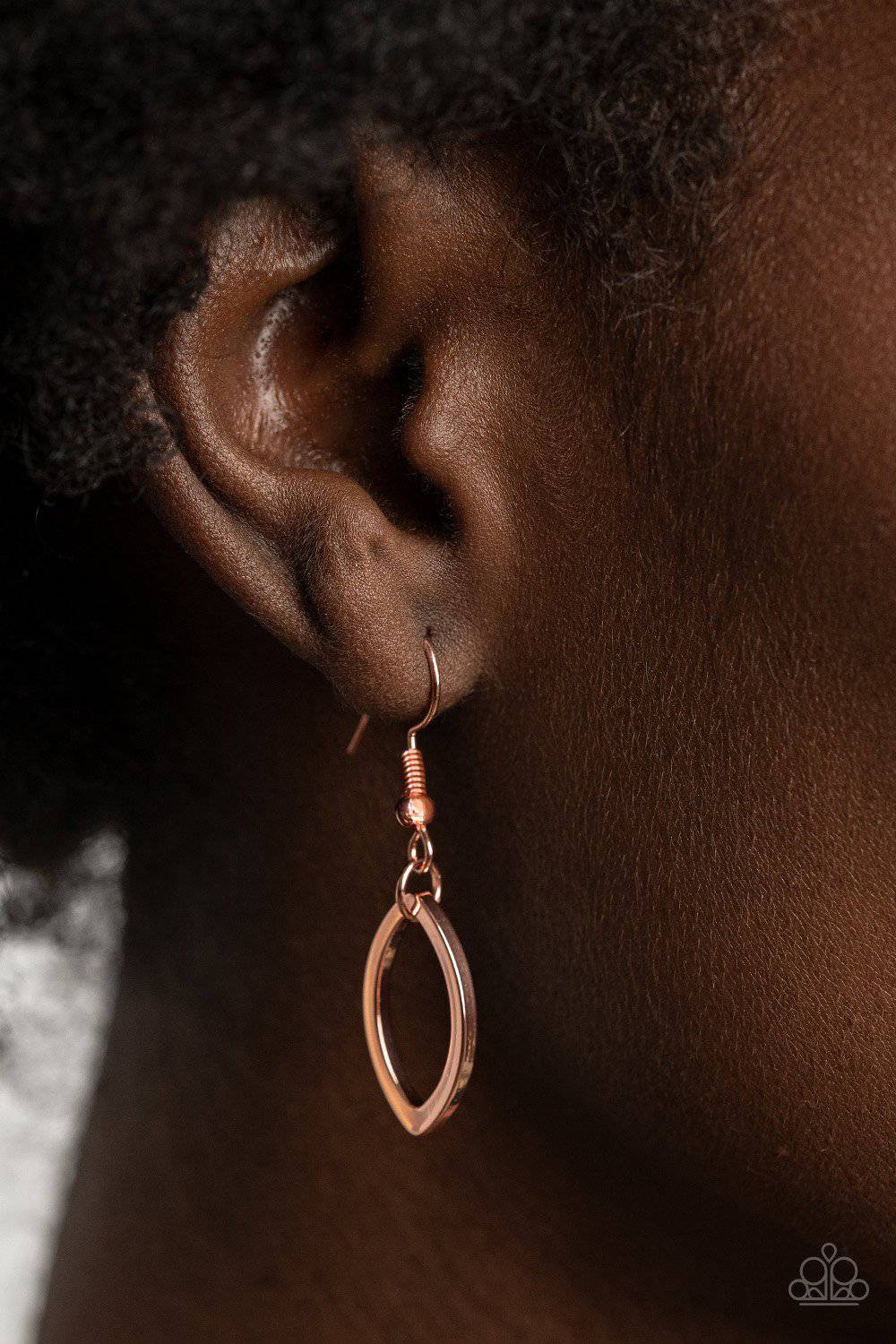 Dizzying Definition - Copper Necklace - Paparazzi Accessories - GlaMarous Titi Jewels