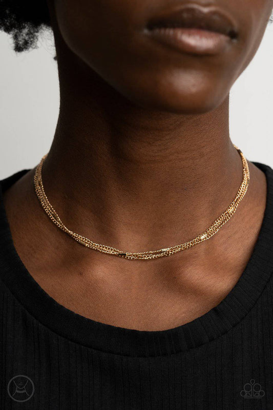 Need I SLAY More - Gold Chain Choker - Paparazzi Accessories - GlaMarous Titi Jewels