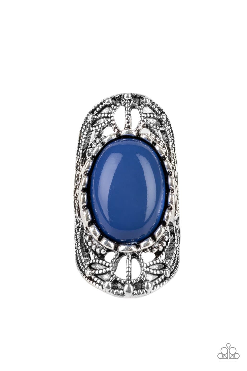 Drama Dream - Blue Ring - Paparazzi Accessories - GlaMarous Titi Jewels