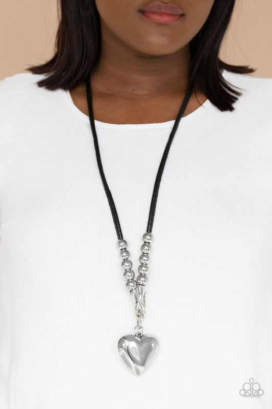 Forbidden Love - March 2021 LOTP Black Necklace - Paparazzi Accessories - GlaMarous Titi Jewels