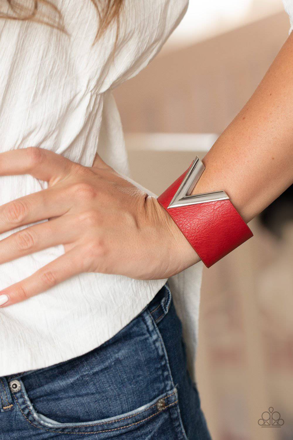Claws Out - Red Wrap Bracelet - Paparazzi Accessories - GlaMarous Titi Jewels