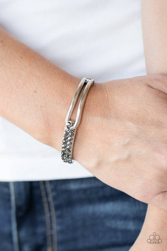 Freeze! - Silver Rhinestone Bracelet - Paparazzi Accessories - GlaMarous Titi Jewels