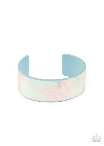 Cosmic Karma - Multi Iridescent Cuff Bracelet - Paparazzi Accessories - GlaMarous Titi Jewels