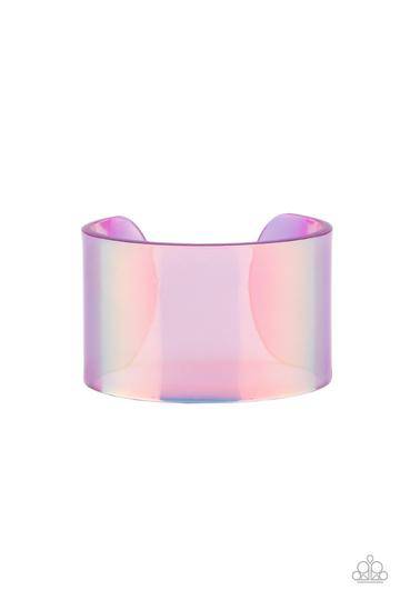 Holographic Aura - Purple Holographic Bracelet - Paparazzi Accessories - GlaMarous Titi Jewels