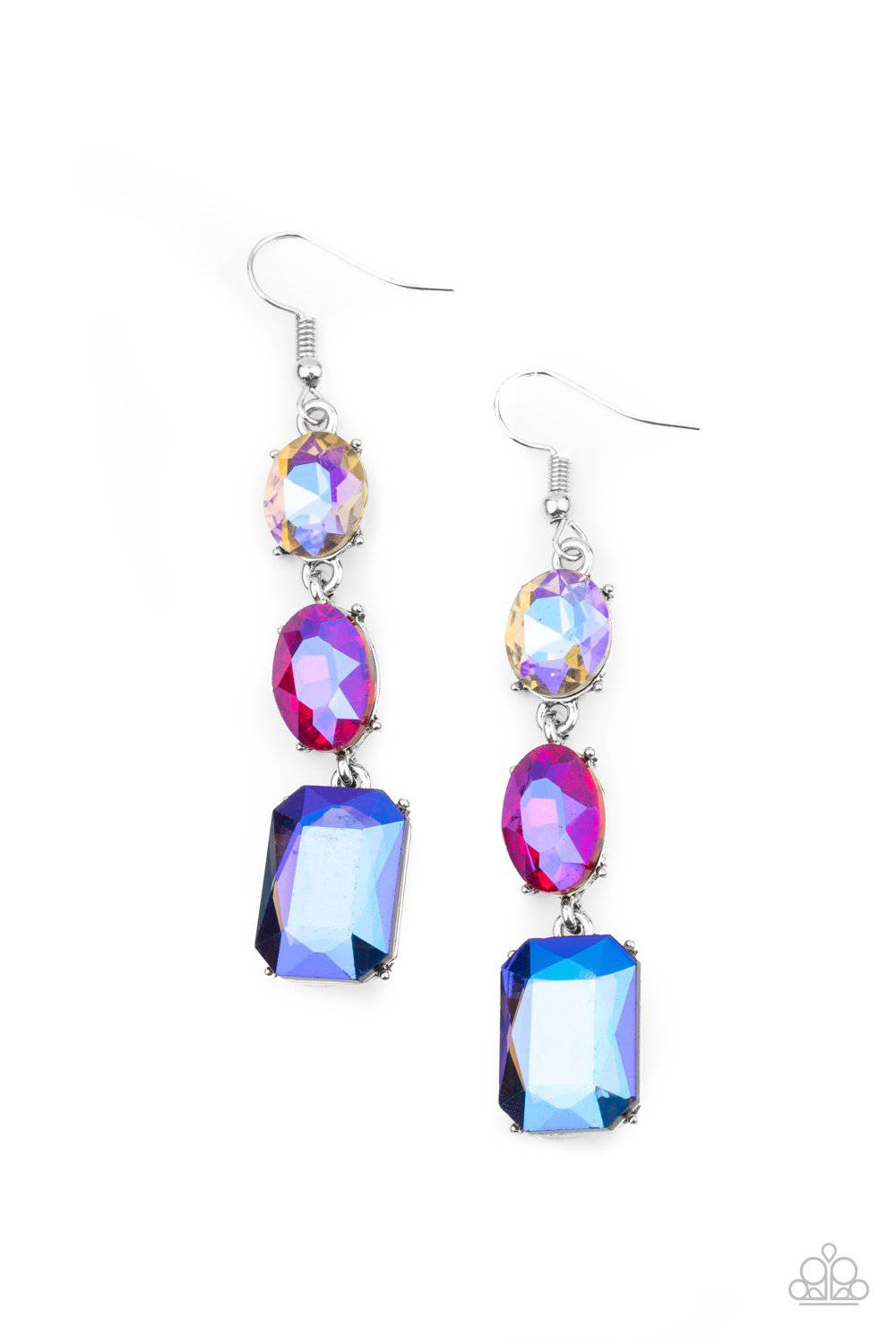 Dripping In Melodrama - Multi Oil Spill Earrings - Paparazzi Accessories - GlaMarous Titi Jewels