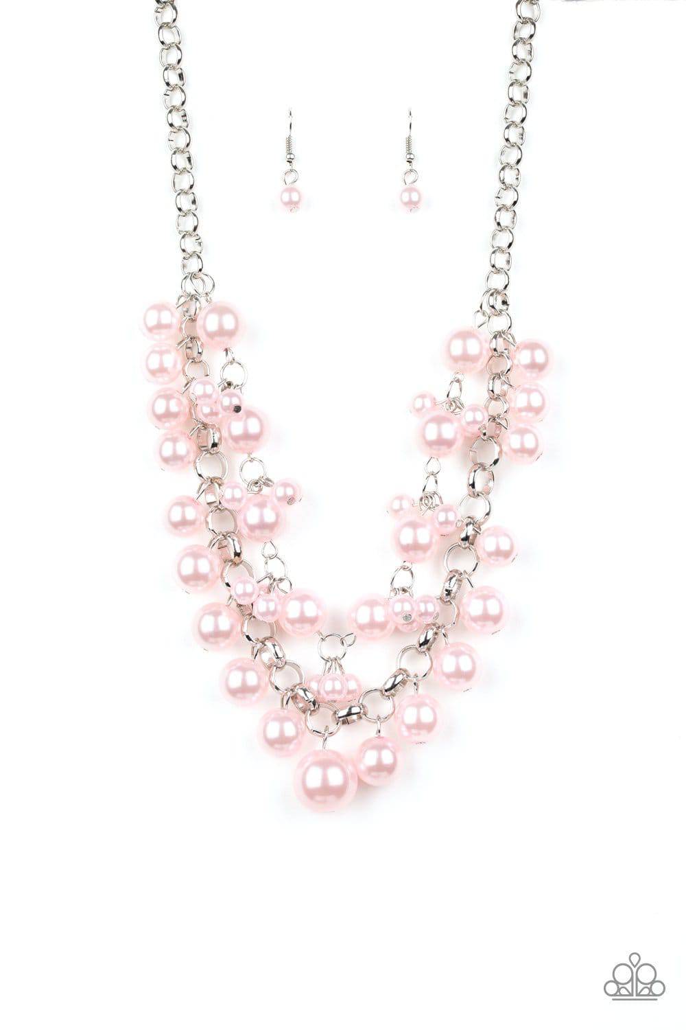 BALLROOM Service - Pink Pearl Necklace - Paparazzi Accessories - GlaMarous Titi Jewels