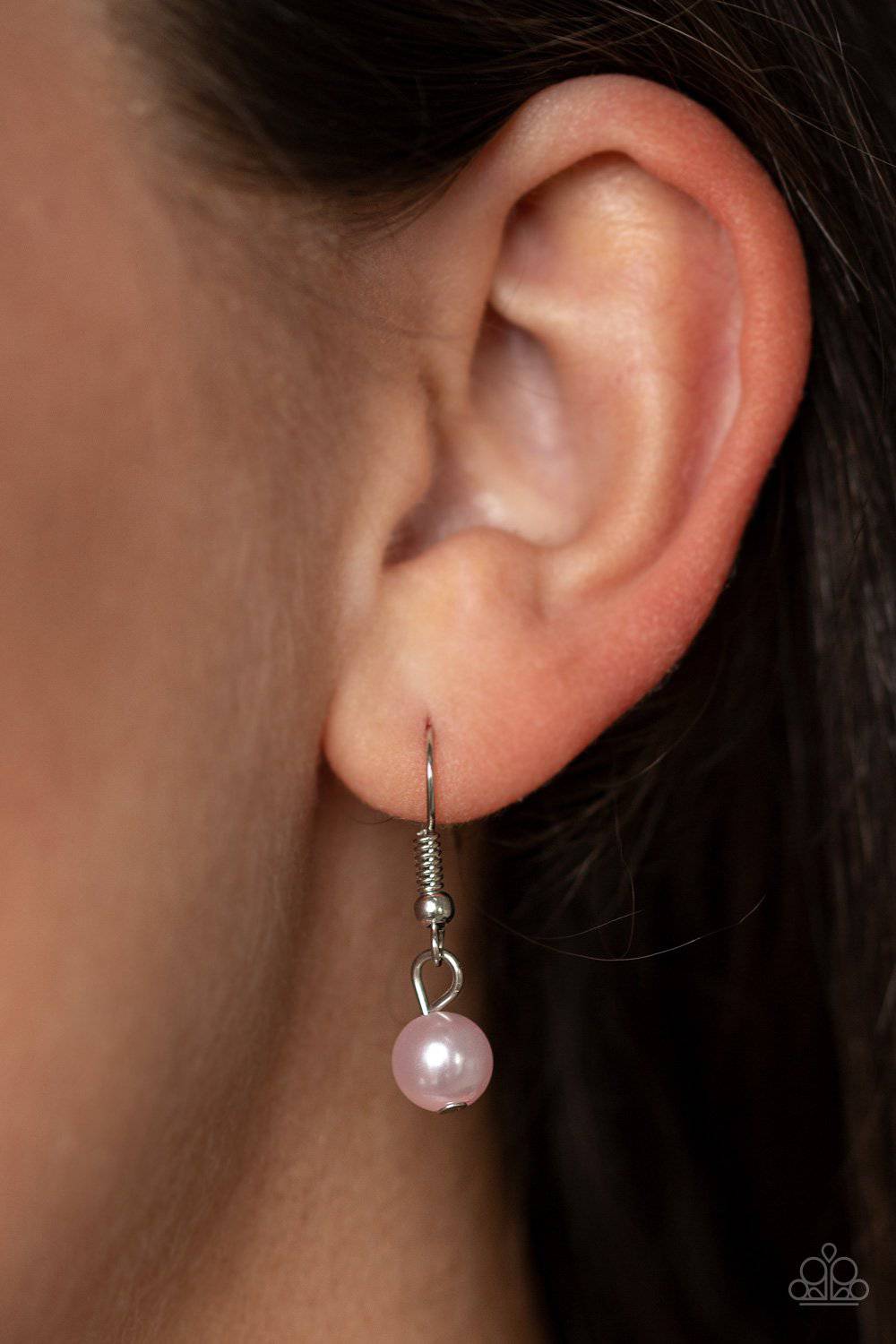 BALLROOM Service - Pink Pearl Necklace - Paparazzi Accessories - GlaMarous Titi Jewels
