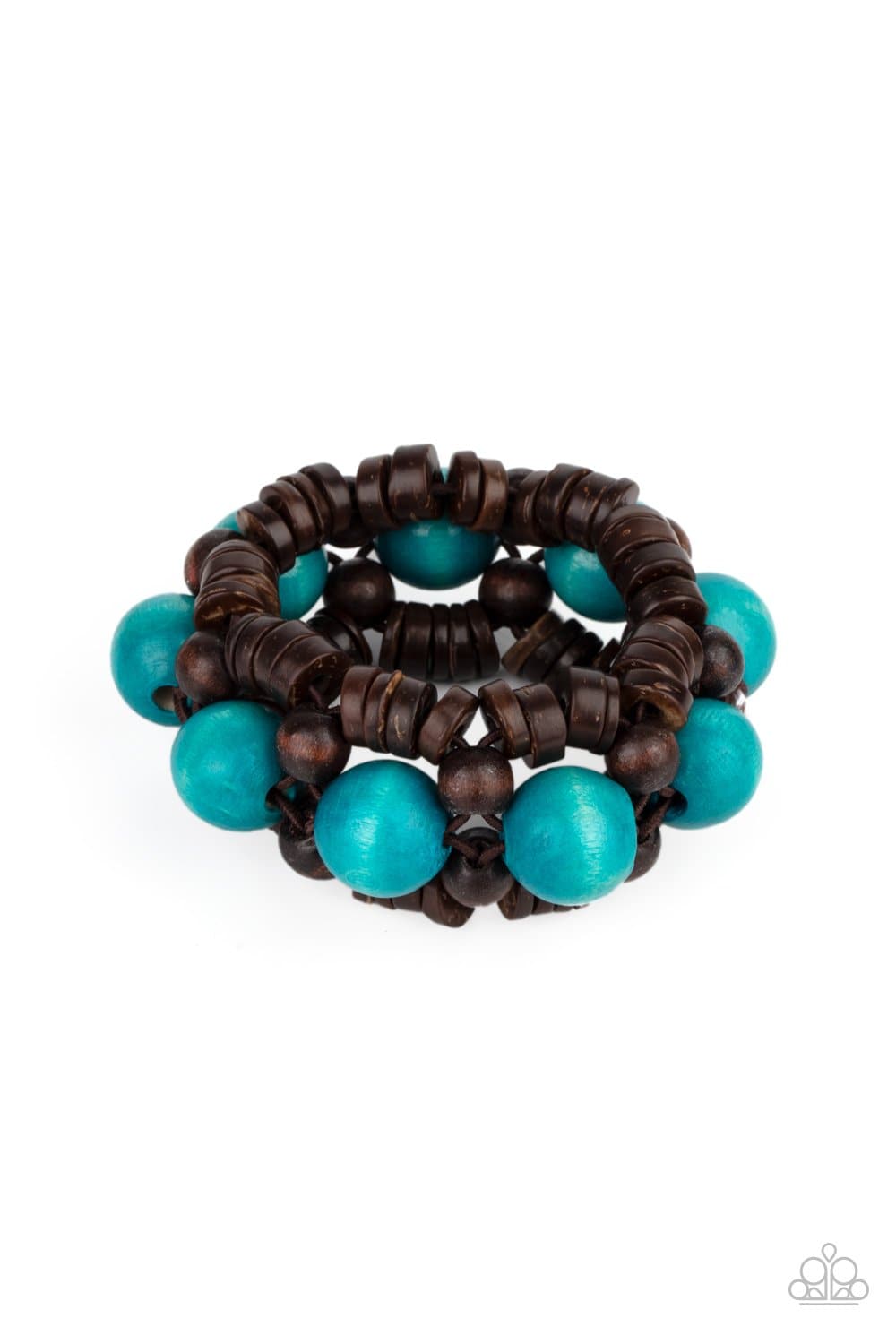 Tropical Temptations - Blue and Brown Bracelet - Paparazzi Accessories - GlaMarous Titi Jewels