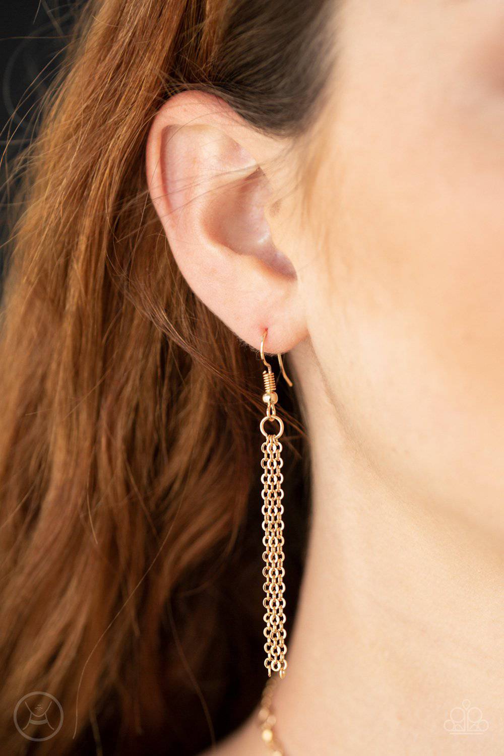 Take A Risk - Gold Choker - Paparazzi Accessories - GlaMarous Titi Jewels
