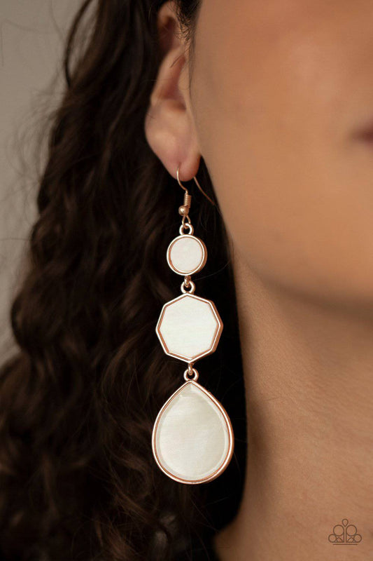 Progressively Posh - Rose Gold Teardrop Earrings - Paparazzi Accessories - GlaMarous Titi Jewels