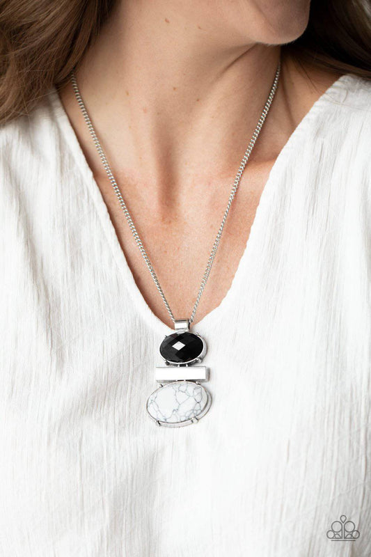 Finding Balance - Black Acrylic Bead Necklace - Paparazzi Accessories - GlaMarous Titi Jewels