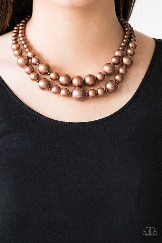 I Double Dare You - Copper Necklace - Paparazzi Accessories - GlaMarous Titi Jewels