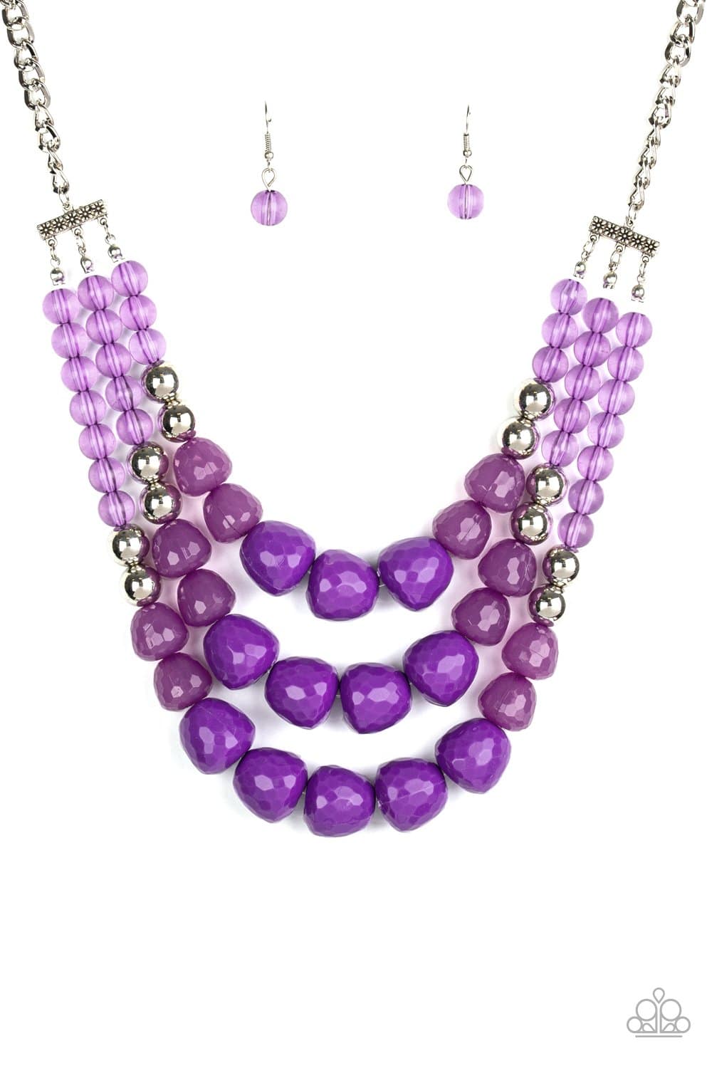 Forbidden Fruit - Purple Necklace - Paparazzi Accessories - GlaMarous Titi Jewels