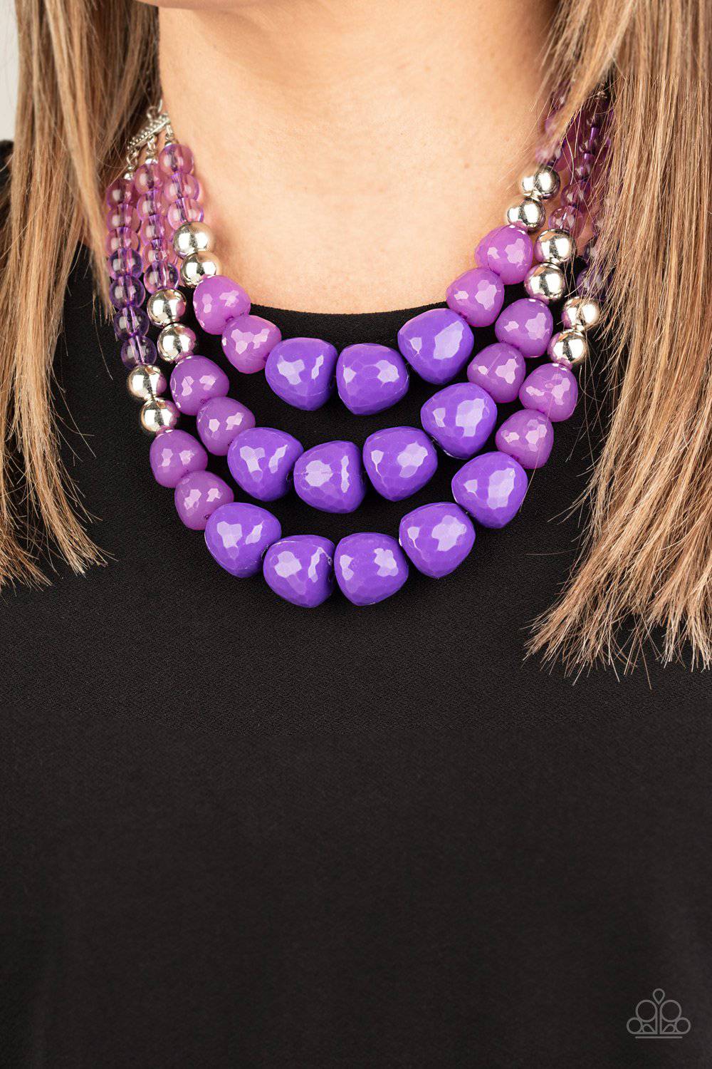 Forbidden Fruit - Purple Necklace - Paparazzi Accessories - GlaMarous Titi Jewels