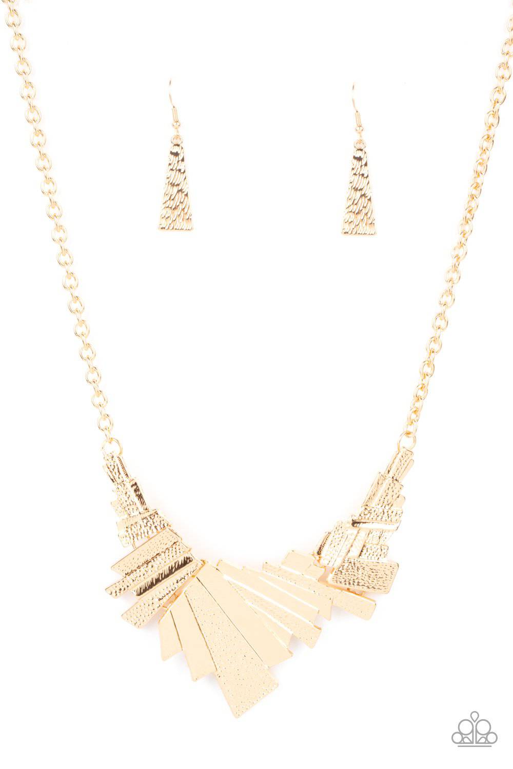 Happily Ever AFTERSHOCK - Gold Necklace - Paparazzi Accessories - GlaMarous Titi Jewels