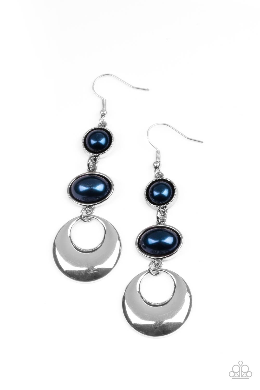 Bubbling To The Surface - Pearly Blue Bead Earrings - Paparazzi Accessories - GlaMarous Titi Jewels