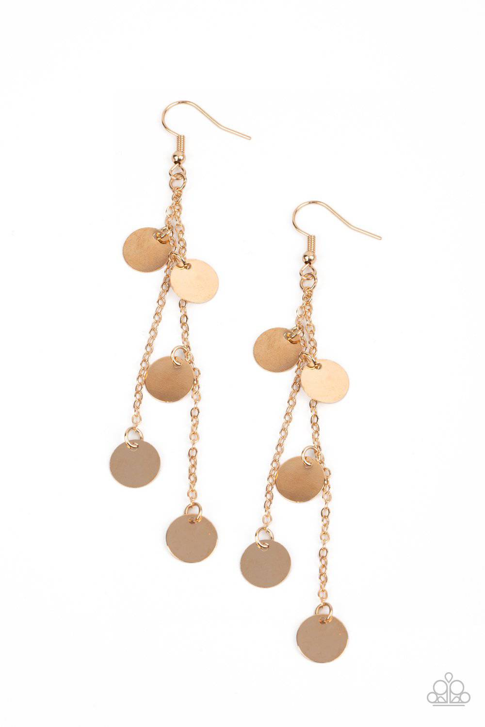 Take A Good Look - Gold Earrings - Paparazzi Accessories - GlaMarous Titi Jewels