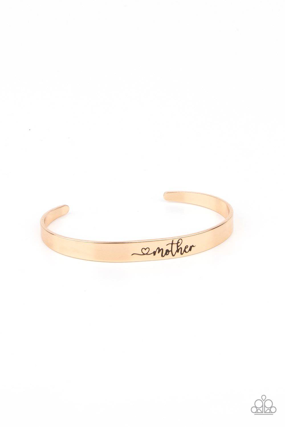 Sweetly Named - Gold Cuff Bracelet - Paparazzi Accessories - GlaMarous Titi Jewels