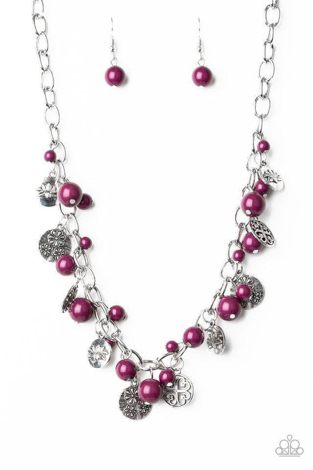 Guru Garden - Purple Necklace - Paparazzi Accessories - GlaMarous Titi Jewels