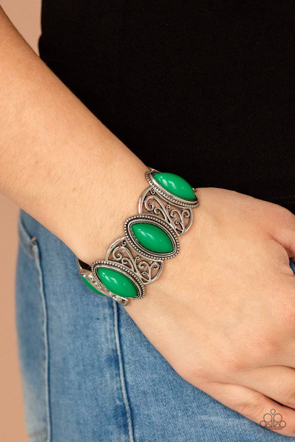 POP, Skip, and a Jump - Mint Green Bracelet - Paparazzi Accessories - GlaMarous Titi Jewels