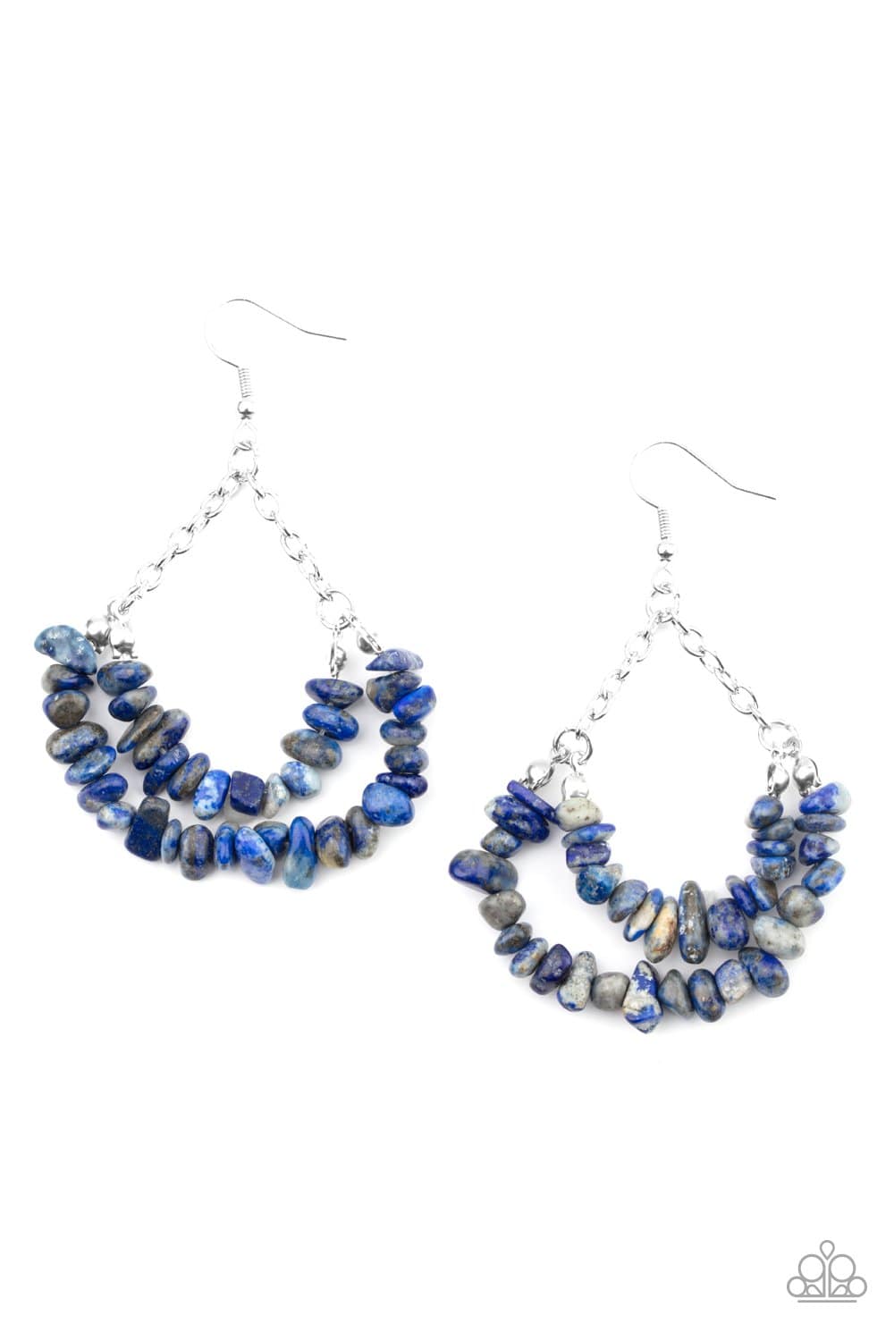 Rainbow Rock Gardens - Blue Earrings - Paparazzi Accessories - GlaMarous Titi Jewels