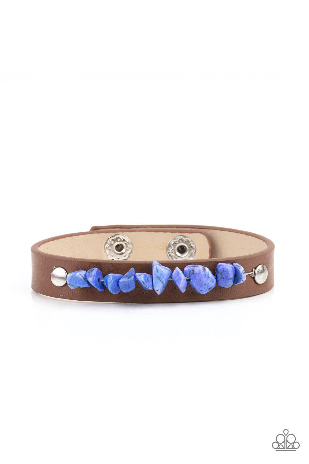 Pebble Paradise - Blue Pebbles Earrings - Paparazzi Accessories - GlaMarous Titi Jewels