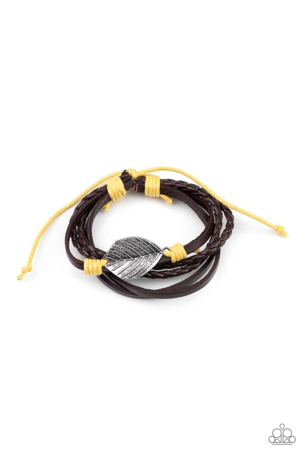 FROND and Center - Yellow Bracelet - Paparazzi Accessories - GlaMarous Titi Jewels