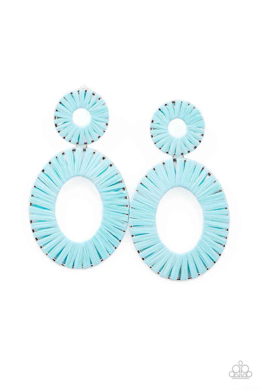 Foxy Flamenco - Blue Earrings - Paparazzi Accessories - GlaMarous Titi Jewels