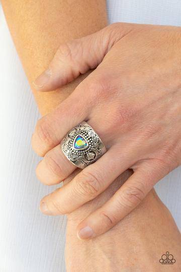 Magic Maker - Multi Iridescent Ring - Paparazzi Accessories - GlaMarous Titi Jewels