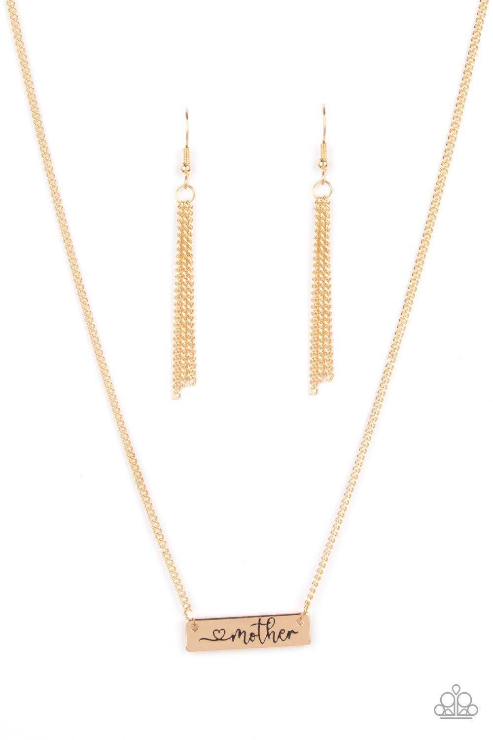 Joy Of Motherhood - Gold Necklace - Paparazzi Accessories - GlaMarous Titi Jewels