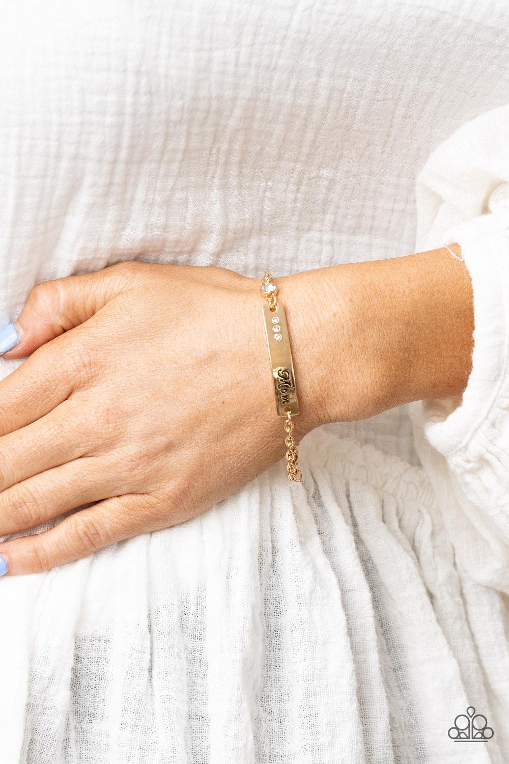 Mom Always Knows - Gold Bracelet - Paparazzi Accessories - GlaMarous Titi Jewels