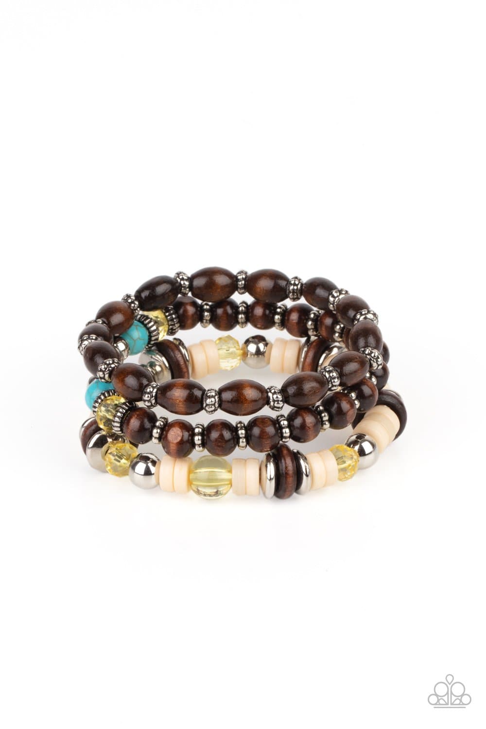 Belongs In The Wild - Yellow Bracelet - Paparazzi Accessories - GlaMarous Titi Jewels
