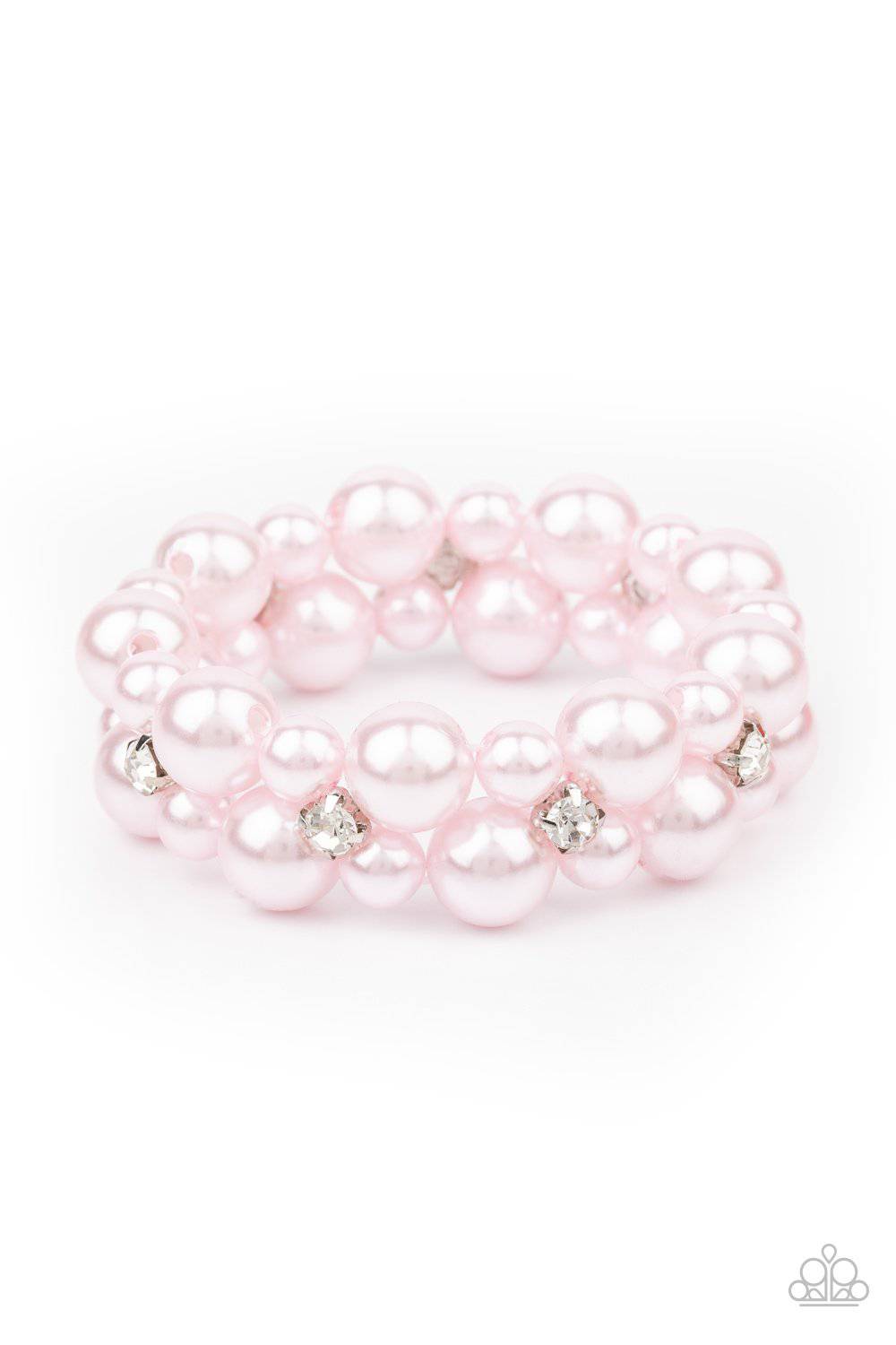 Flirt Alert - Pink Pearl and Rhinestone - Paparazzi Accessories - GlaMarous Titi Jewels