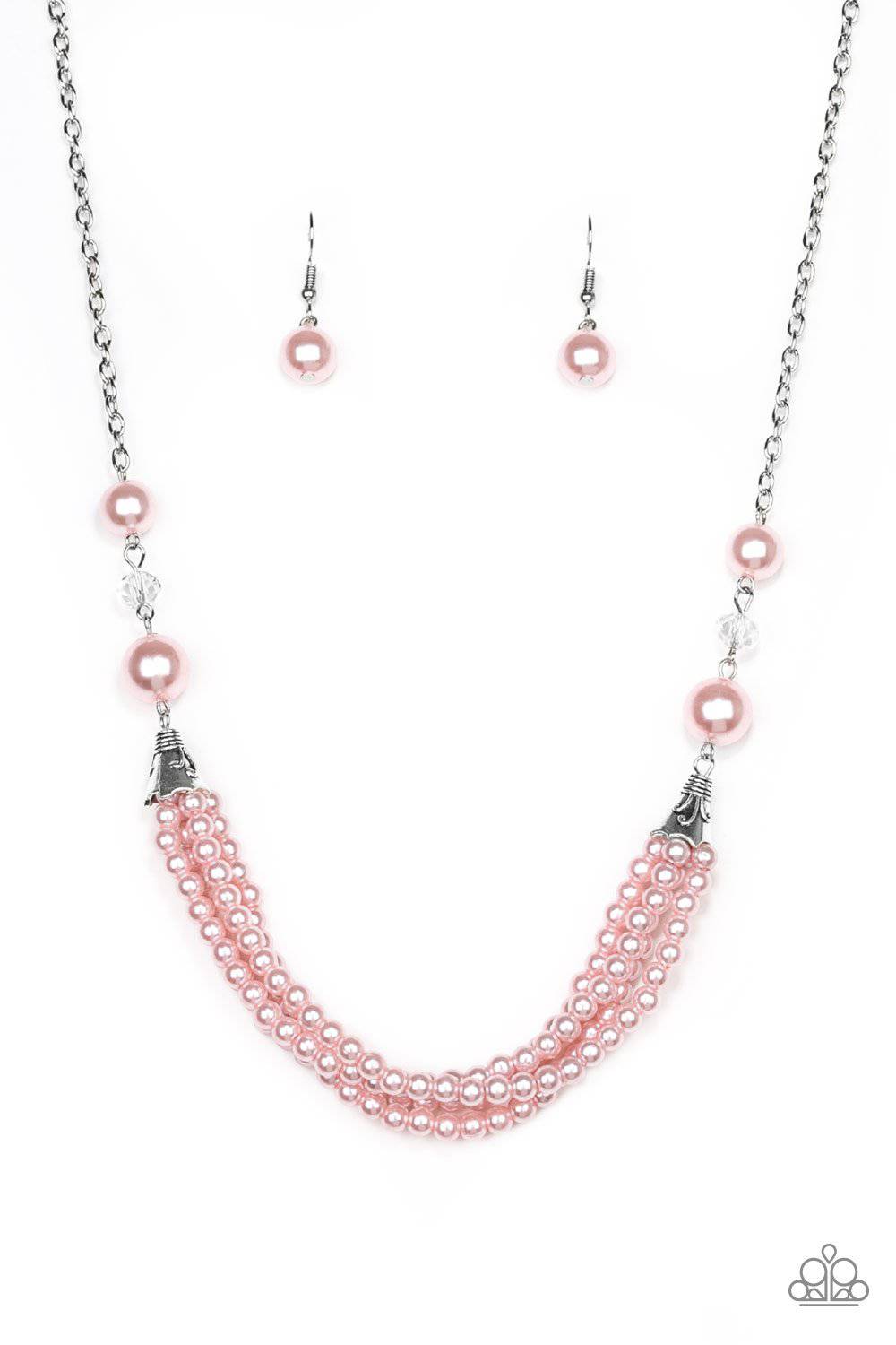 One-WOMAN Show - Pink Pearl Necklace - Paparazzi Accessories - GlaMarous Titi Jewels