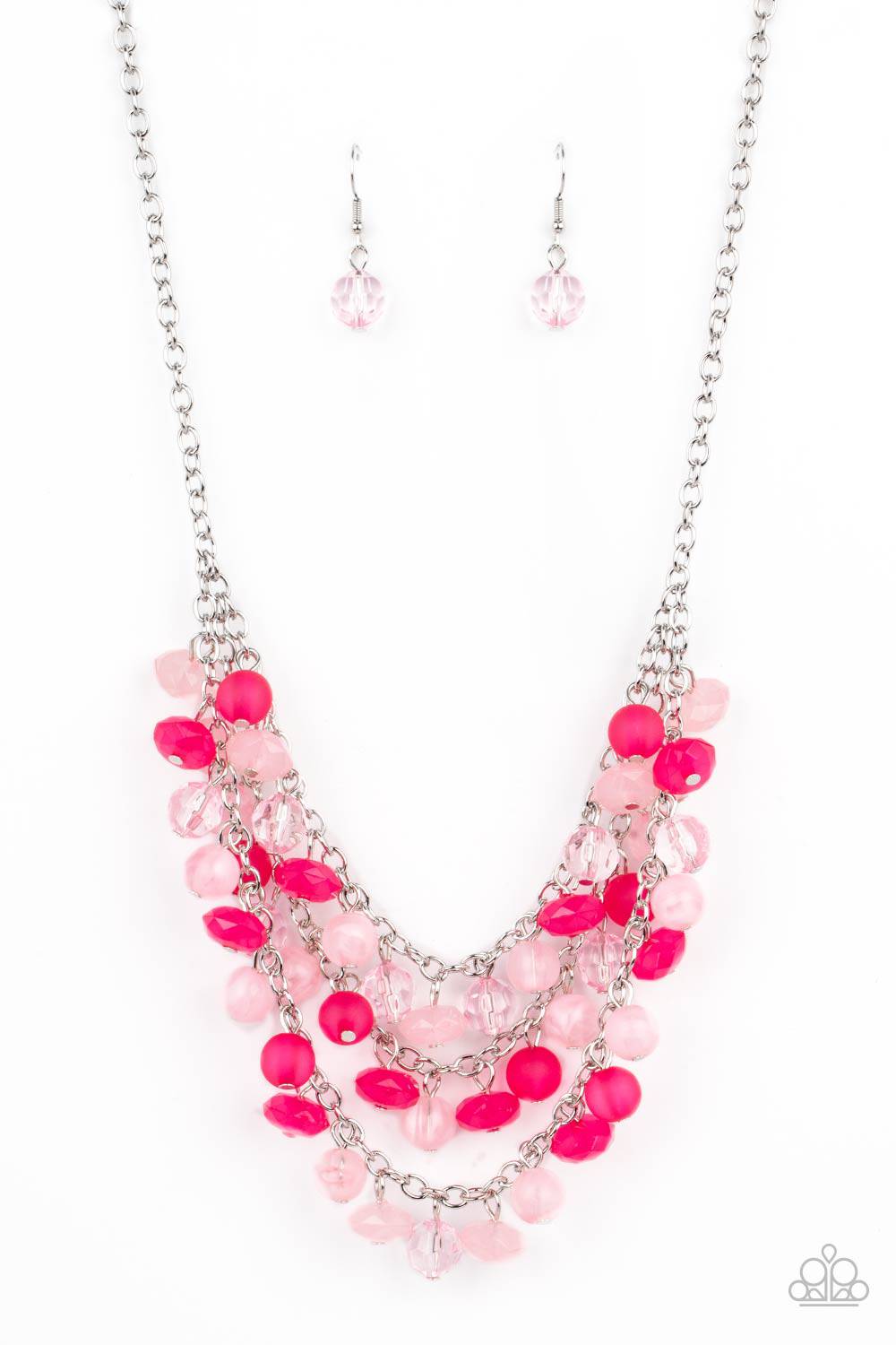 Fairytale Timelessness - Pink Crystal-like Beads Necklace - Paparazzi - GlaMarous Titi Jewels