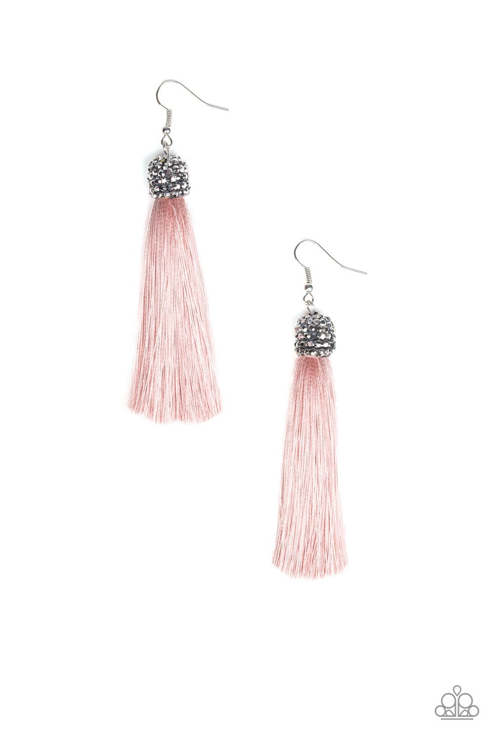 Make Room For Plume - Pink Tassel Earrings - Paparazzi Accessories - GlaMarous Titi Jewels