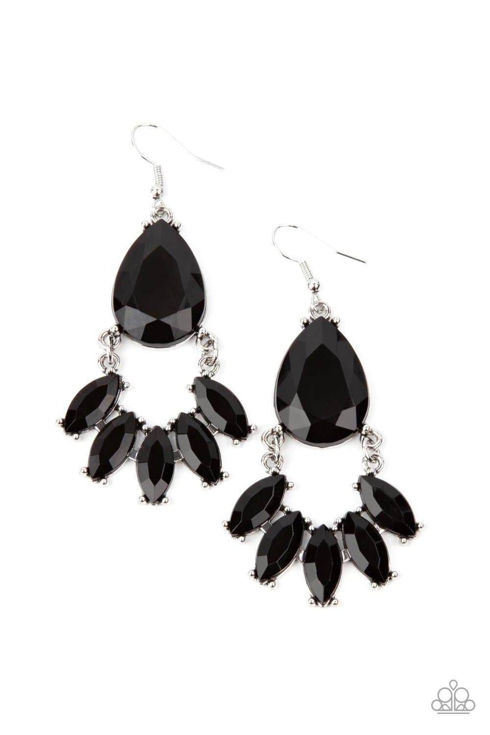 POWERHOUSE Call - Black Earrings - Paparazzi Accessories - GlaMarous Titi Jewels