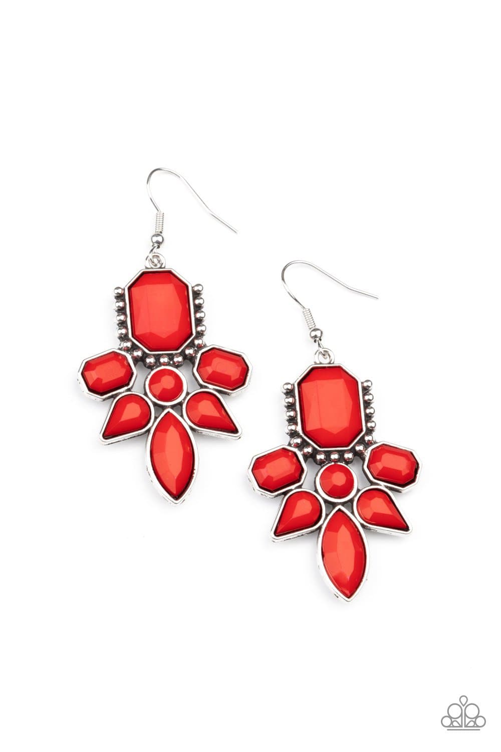 Vacay Vixen - Red Earrings - Paparazzi Accessories - GlaMarous Titi Jewels