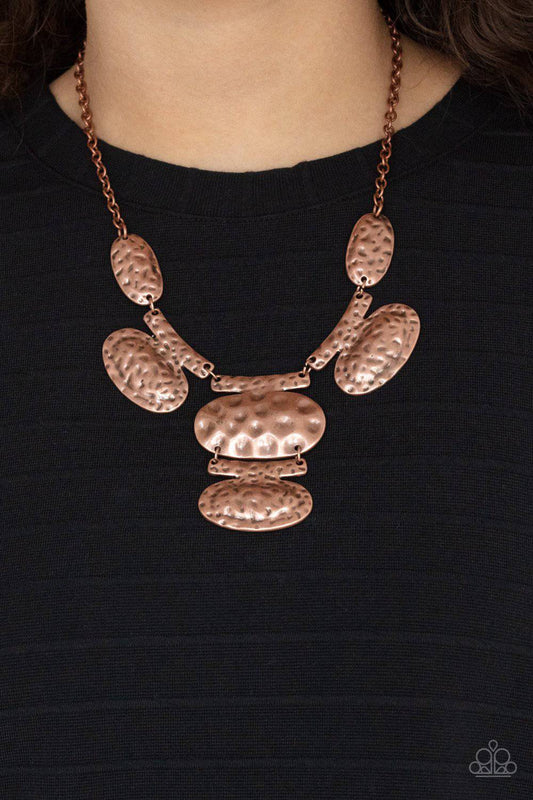 Gallery Relic - Copper Necklace - Paparazzi Accessories - GlaMarous Titi Jewels