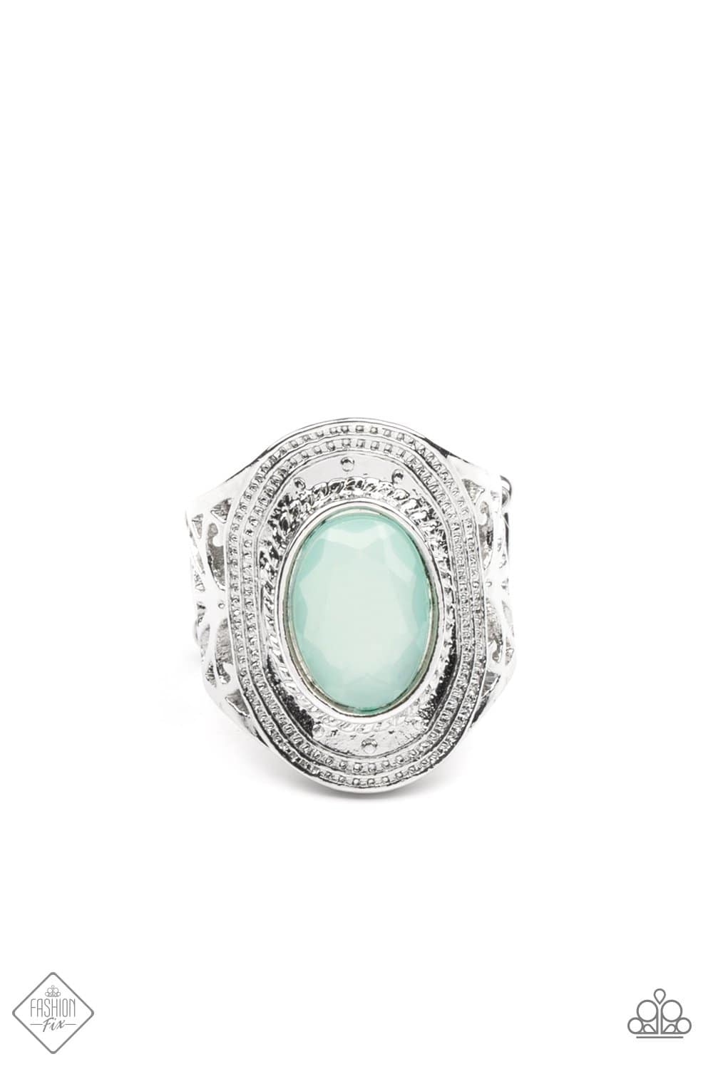 Calm And Classy - Blue Ring - Paparazzi Accessories - GlaMarous Titi Jewels