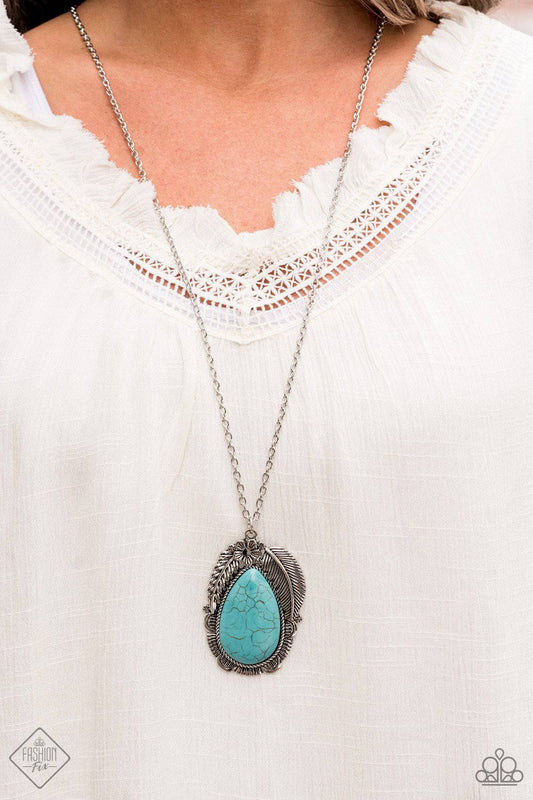 Tropical Mirage - Turquoise Blue Necklace - Paparazzi Accessories - GlaMarous Titi Jewels
