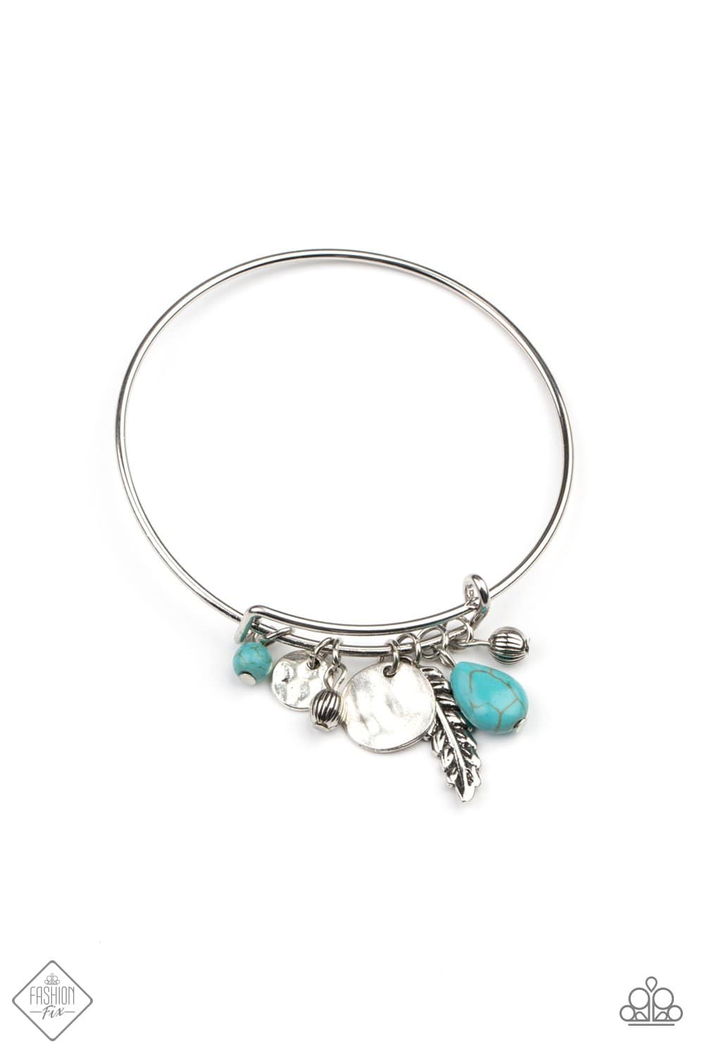 Root and RANCH - Turquoise Blue Bracelet - Paparazzi Accessories - GlaMarous Titi Jewels