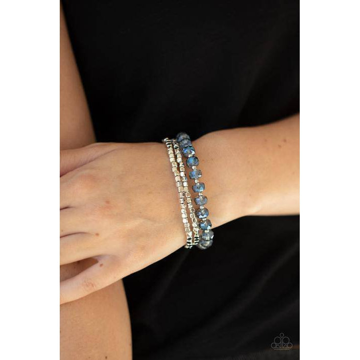 Celestial Circus - Blue Bracelet - Paparazzi Accessories - GlaMarous Titi Jewels