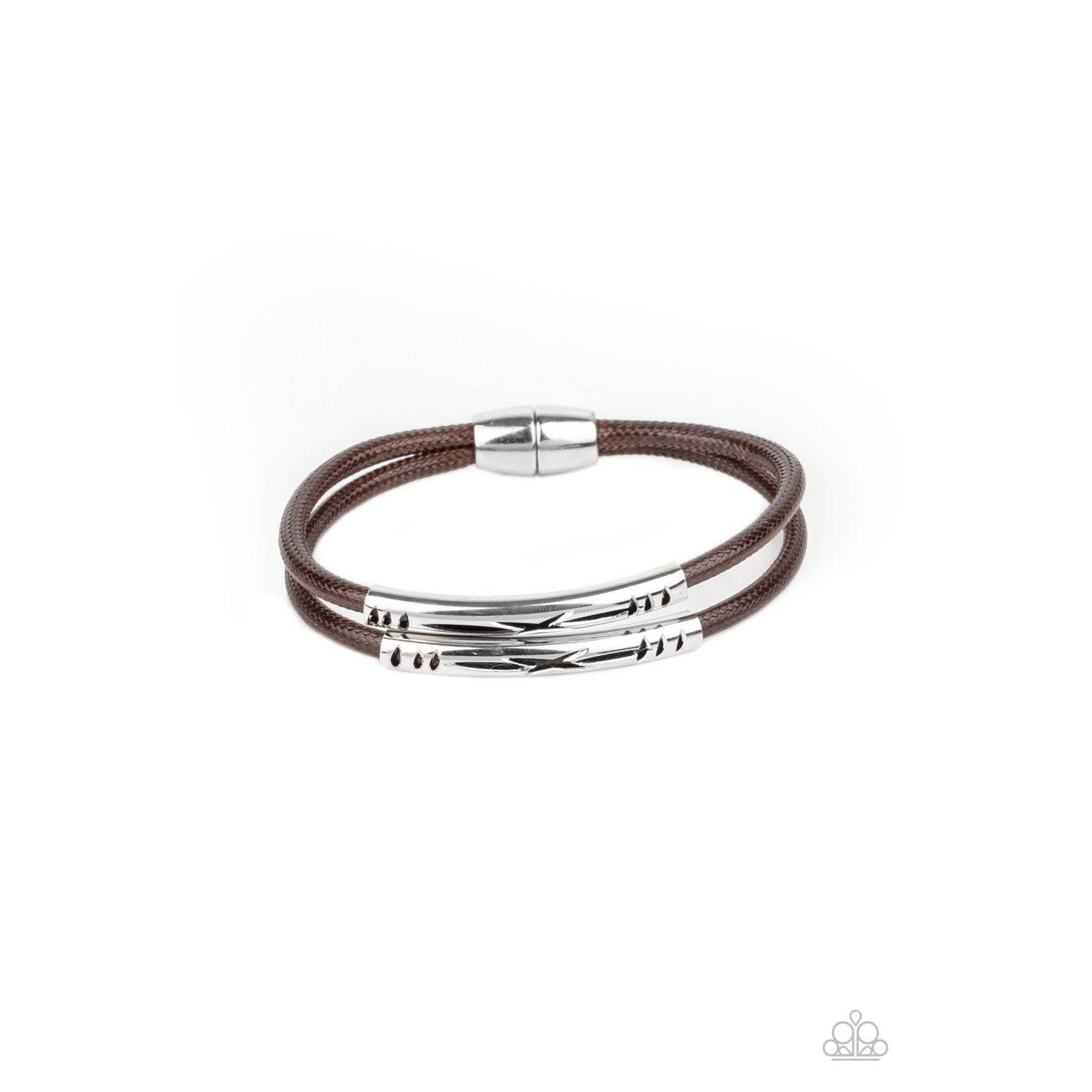 What a WANDER-ful World - Brown Cords Bracelet - Paparazzi Accessories - GlaMarous Titi Jewels