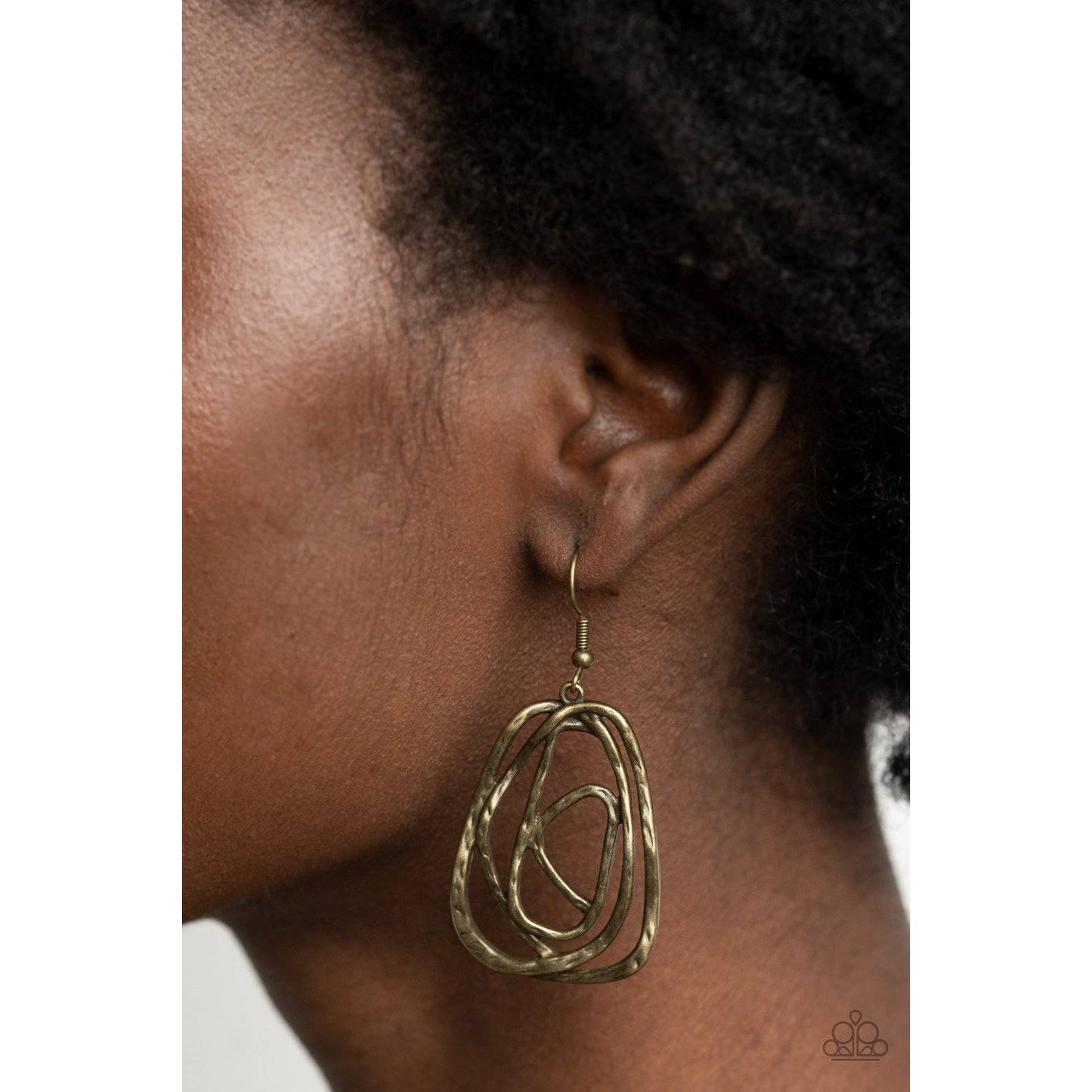 Artisan Relic - Brass Earrings - Paparazzi Accessories - GlaMarous Titi Jewels